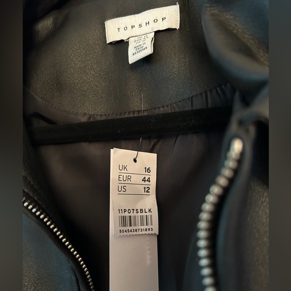 NEW Cowboy Carter Topshop Faux Leather Western Style Fringe Jacket - Picture 2 of 11